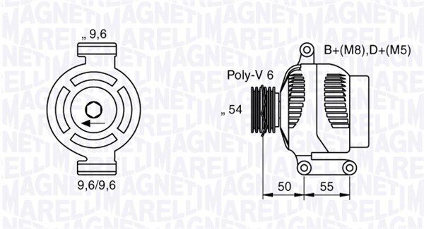 MAGNETI MARELLI Ģenerators 063377024010